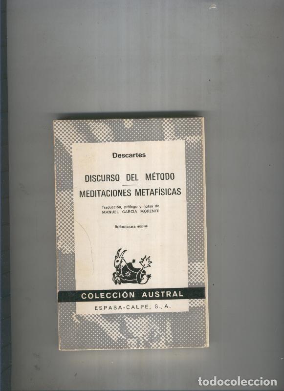 B&uuml;cher: Discurso del Metodo-Meditaciones metafisicas - Descartes