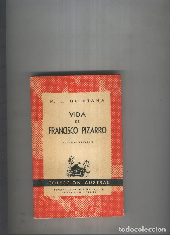 Livros em segunda m&atilde;o: Austral numero 0388: Vida de Francisco Pizarro - M.J. Quintana