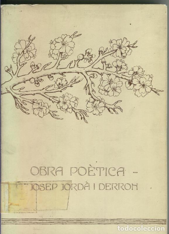 Livres: Obra poetica de Josep Jorda i Derron - Josep Jorda i Derron