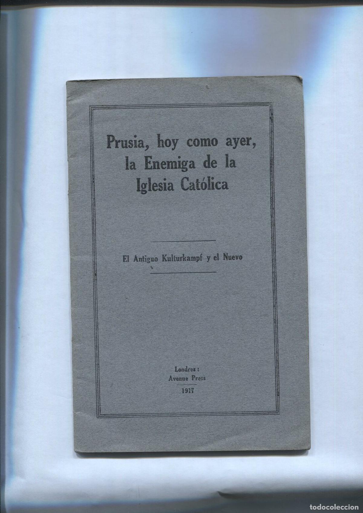 Livres: Prusia hoy como ayer la enigma de la Iglesia Catolica - Varios