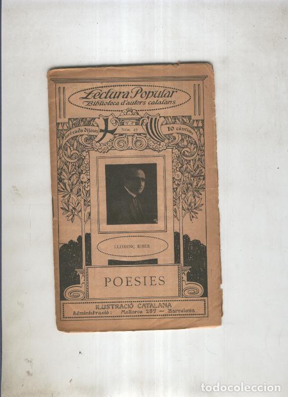 Libros: Poesies de Llorenc Riber - Lloren&ccedil; Riber - Foto 1