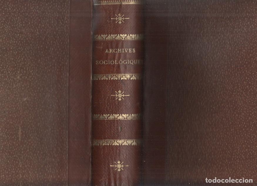 Libros: Archives Sociologiques, edicion francesa - Varios - Foto 1