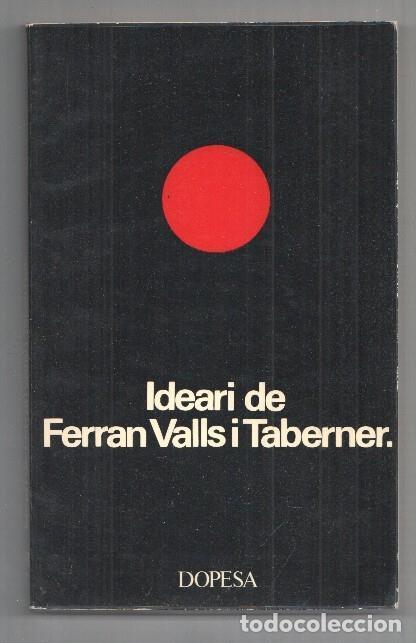 Libros: Ideari de Ferran Valls i Taberner - Ferran Valls i Taberner - Foto 1