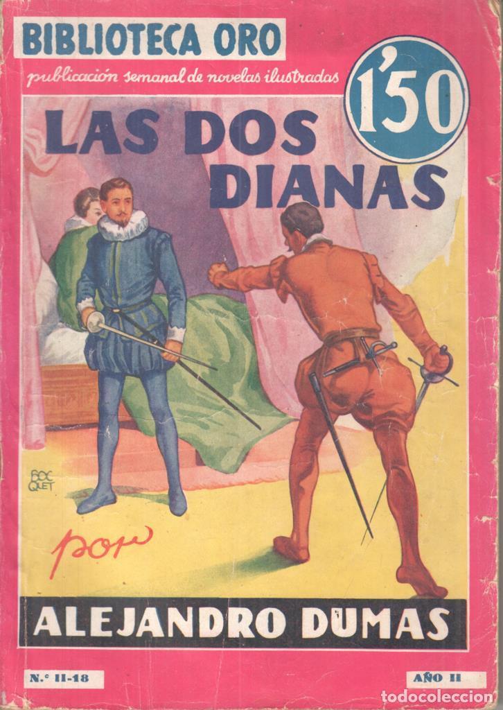 Libri di seconda mano: Biblioteca Oro Rosa numero II-18: Las dos dianas - Alejandro Dumas