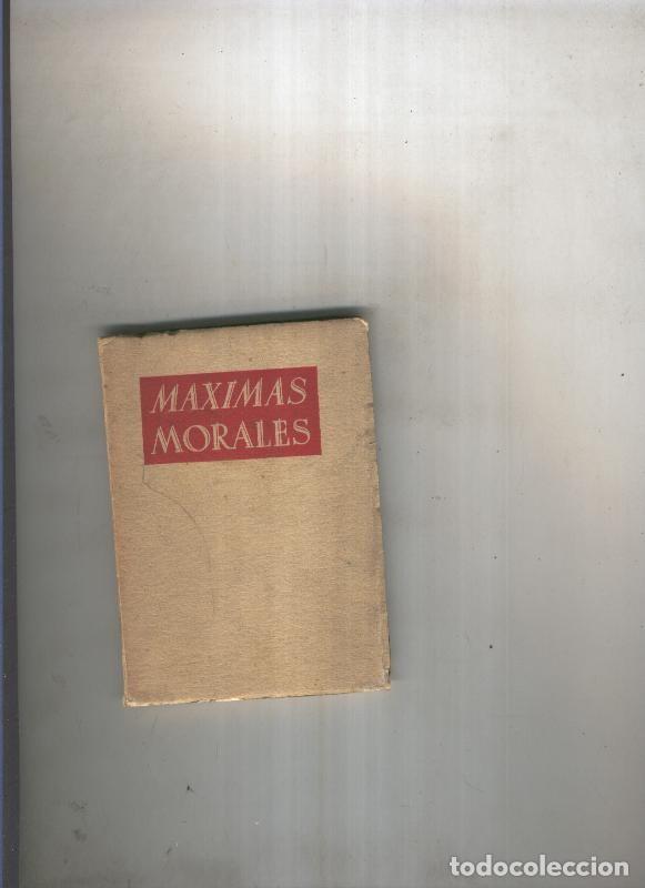 Libros: Maximas morales Volumen I - Varios - Foto 1