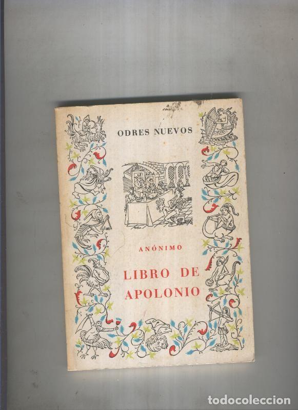 Libros: Libro de Apolonio - Anonimo - Foto 1