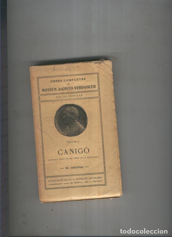 Libros: Canigo Volum V - Mossen Jacinto Verdaguer - Foto 1