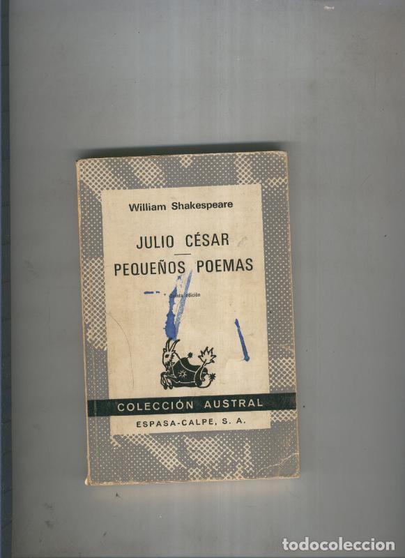 Libros: Julio Cesar- Peque&ntilde;os poemas - William Shakespeare - Foto 1