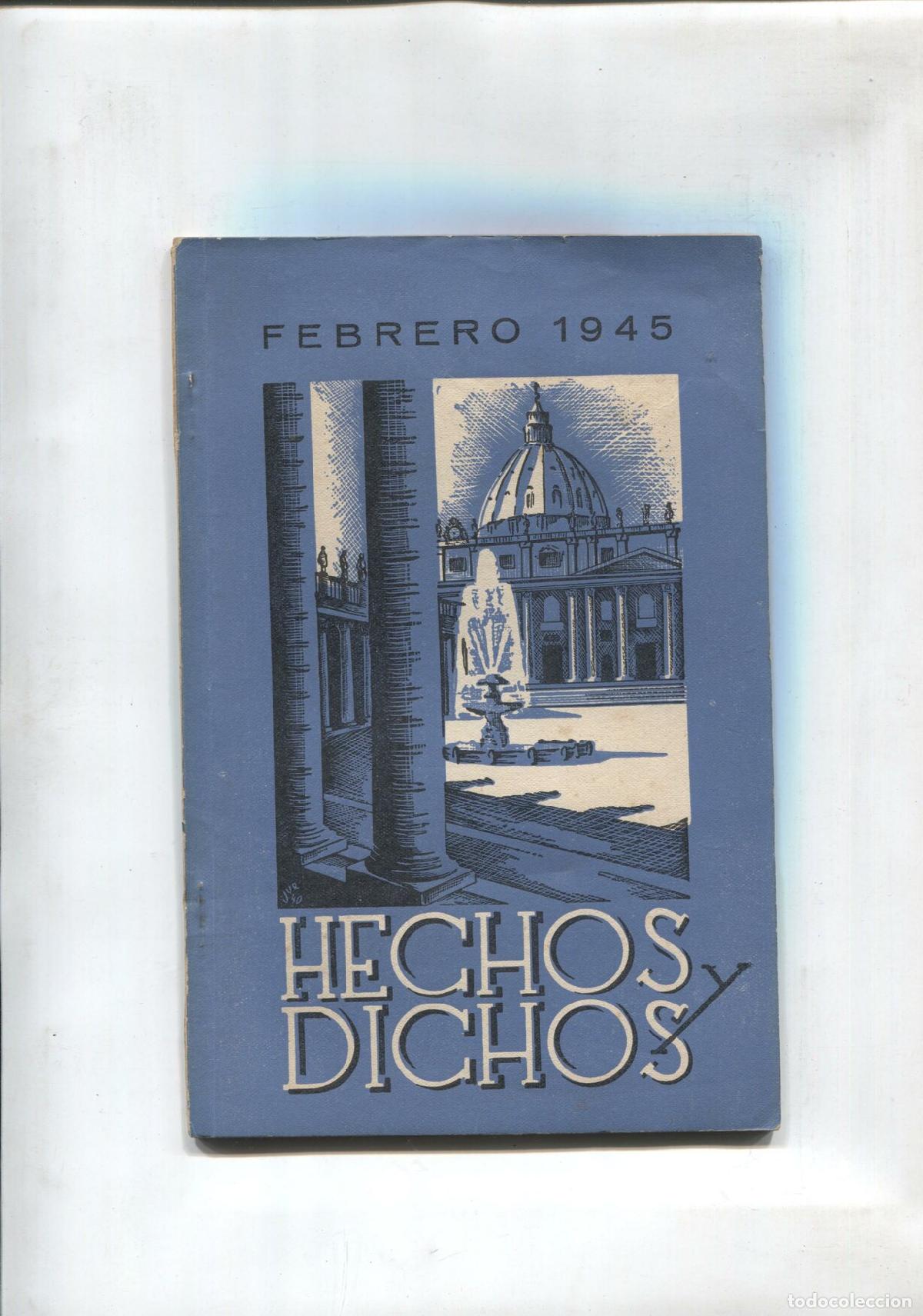 Libros: Hechos y dichos numero 123 - Varios - Foto 1