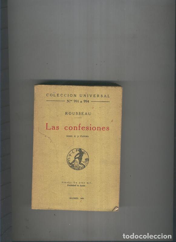 Libros: Las confesiones Tomo II - Rousseau - Foto 1