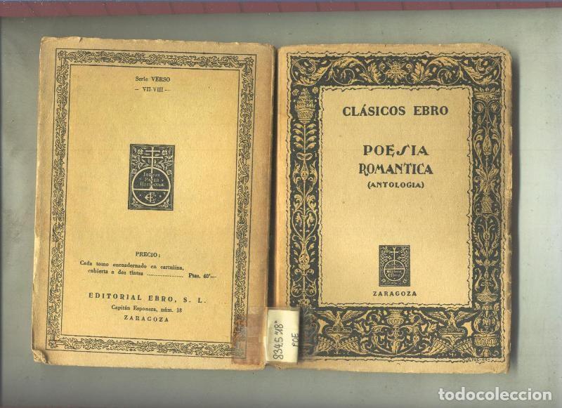 books: Clasicos Ebro numero 020/021: Poesia Romantica ( Antologia ) - Varios