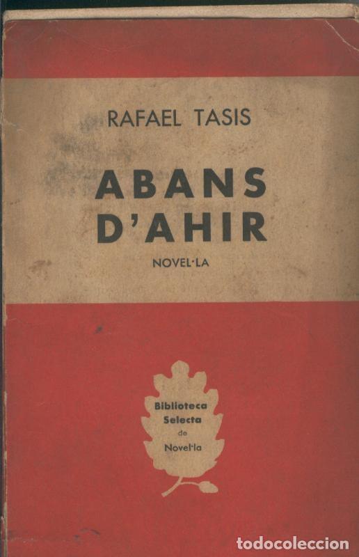 Libros: Abans d ahir - Rafael Tasis - Foto 1