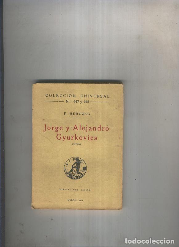 Libros: Jorge y Alejandro Gyurkovics - F. Herczeg - Foto 1