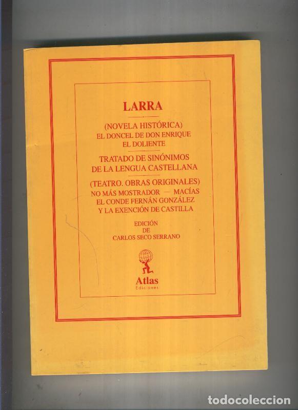 Libros: El doncel de Don Enrique El DolienteTratado de sinonimos de - Larra - Foto 1