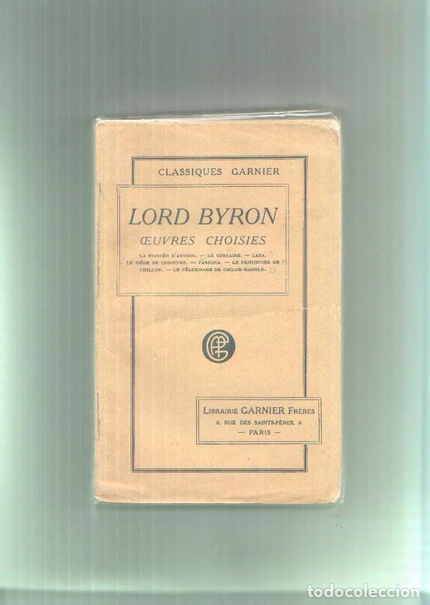 Libros: Lord Byron: Oeuivres choisies - Lord Byron