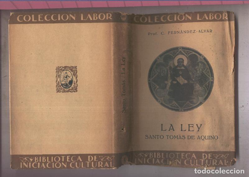 Libros: Coleccion Labor numero 389: La Ley - Santo Tomas de Aquino