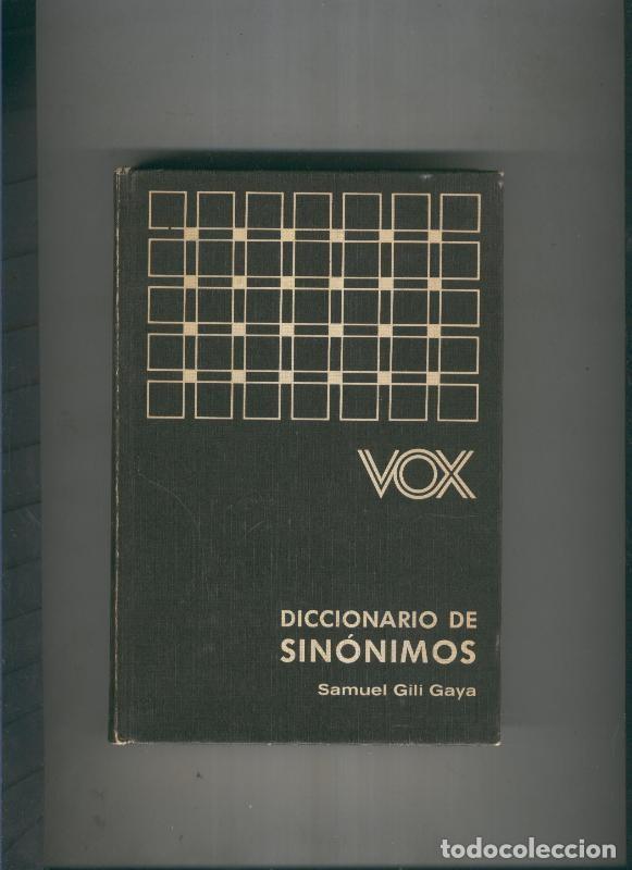 B&uuml;cher: Vox: Diccionario de sinonimos - Samuel Gili Gaya