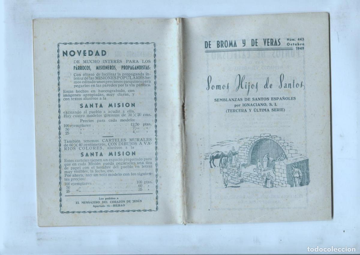 Libri di seconda mano: De Broma y de Veras numero 443: Somos Hijos de Santos - Ignaciano, S.I