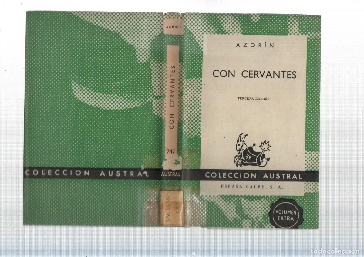Libros: Coleccion Austral: Con Cervantes - Azorin - Foto 1