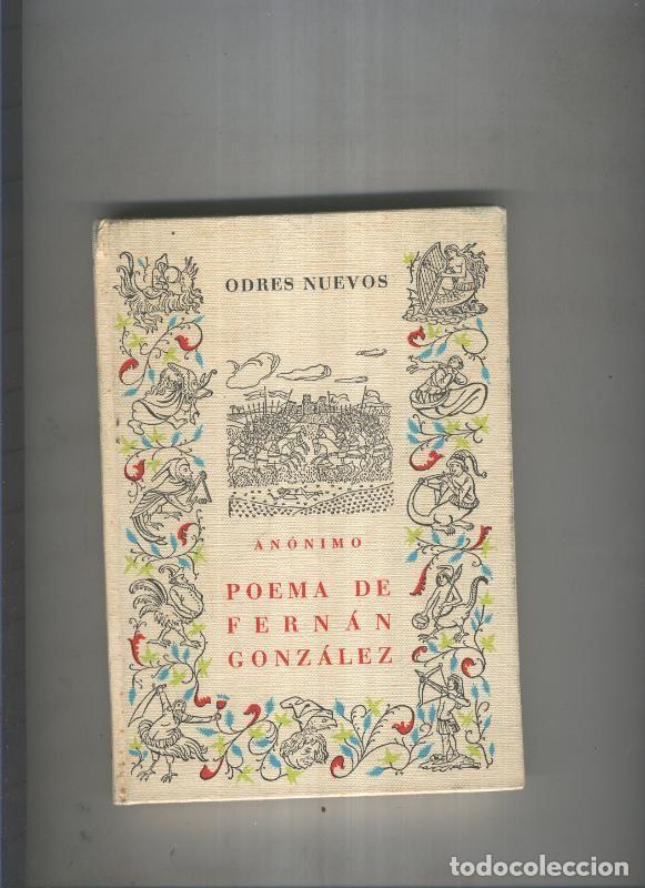Libros: Poema de Fernan Gonzalez - Anonimo - Foto 1