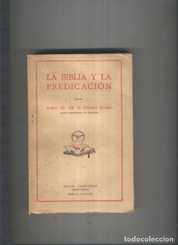 Libros: La Biblia y la Predicacion - Isidro Goma
