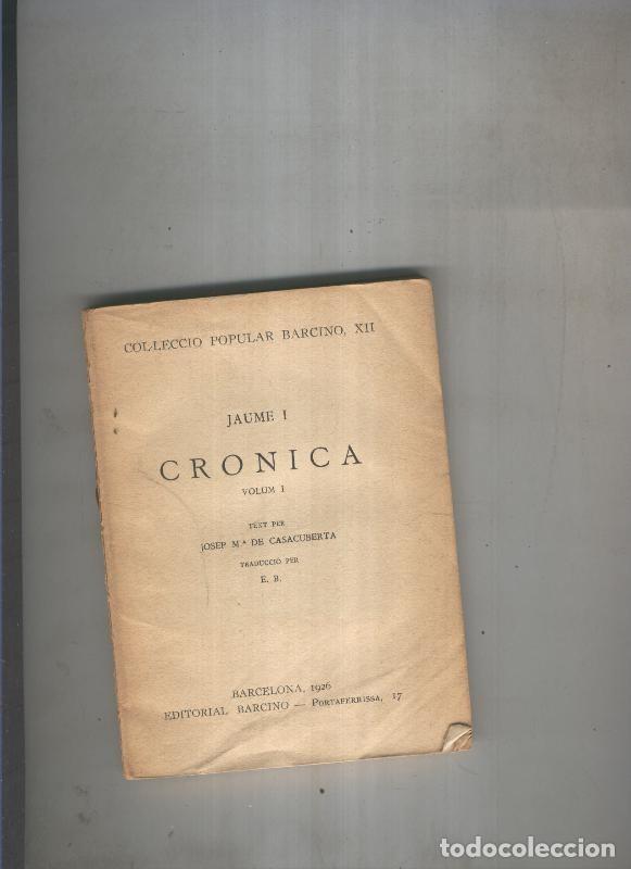 Libros: Cronica Volumen I - Jaume I
