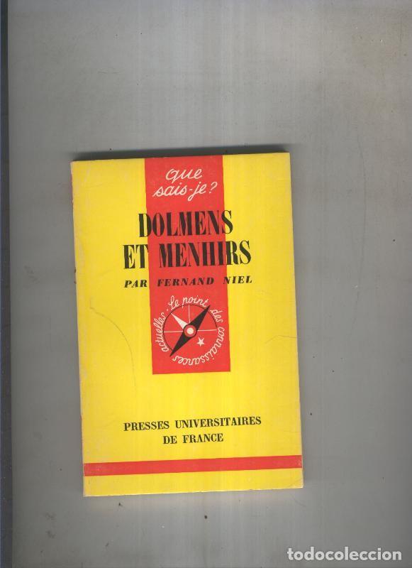 Libri di seconda mano: Que sais je ? : Dolmens et menhirs - Fernand Niel