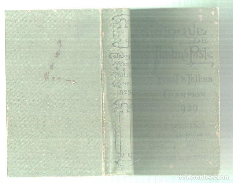 Libri di seconda mano: Catalogue de timbres poste Yvert Tellier champion 1929 - Yvert & Tellier/Theodore Champion