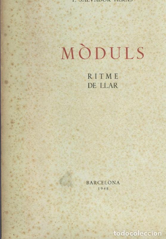 Libri di seconda mano: Moduls - F. Salvador Heras