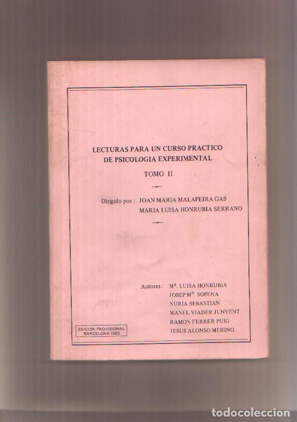 Libros: Lecturas para un curso practico de Psicologia experimental - varios - Foto 1