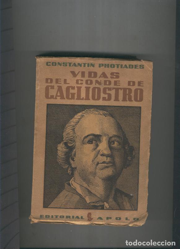 Libri di seconda mano: Vidas del conde de Cagliostro - Constantin Photiades