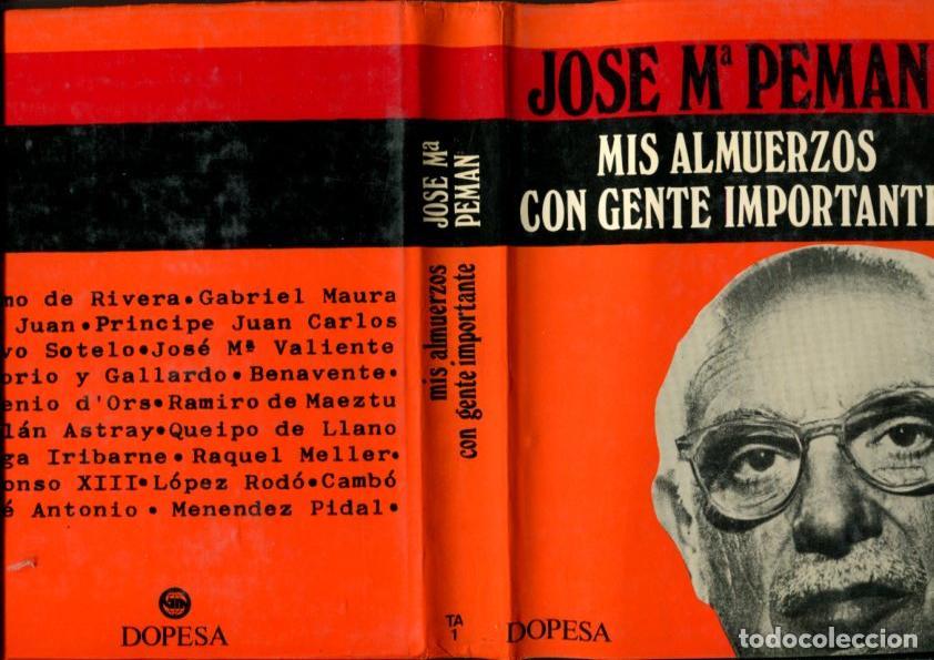 Libros: Mis almuerzos con gente importante - Jose Maria Peman - Foto 1
