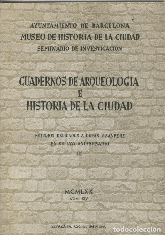 Libros: Cuadernos de Arqueologia e Historia de la ciudad - Varios - Foto 1
