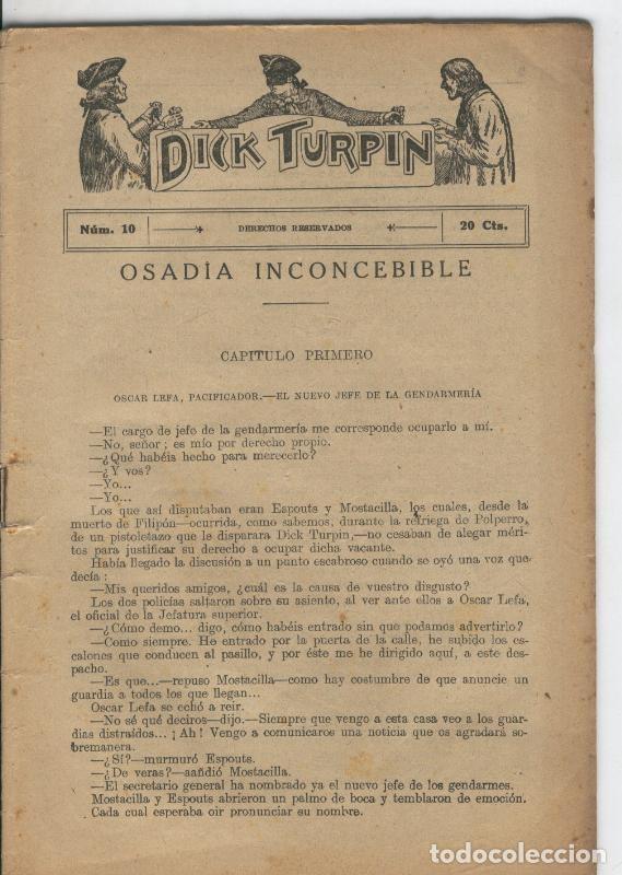 Libros: Folletin: Dick Turpin numero 10 - Varios - Foto 1