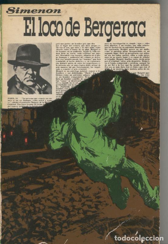 Libri di seconda mano: Las novelas de maigret numero 61: El loco de Bergerac - Georges Simenon