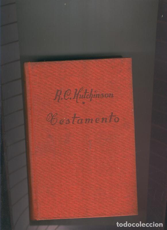 Libros: Testamento - R.C. Hutchinson - Foto 1