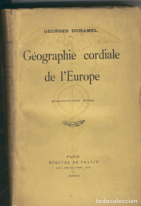 Libros: Geographie cordiale de l Europe - Georges Duhamel - Foto 1