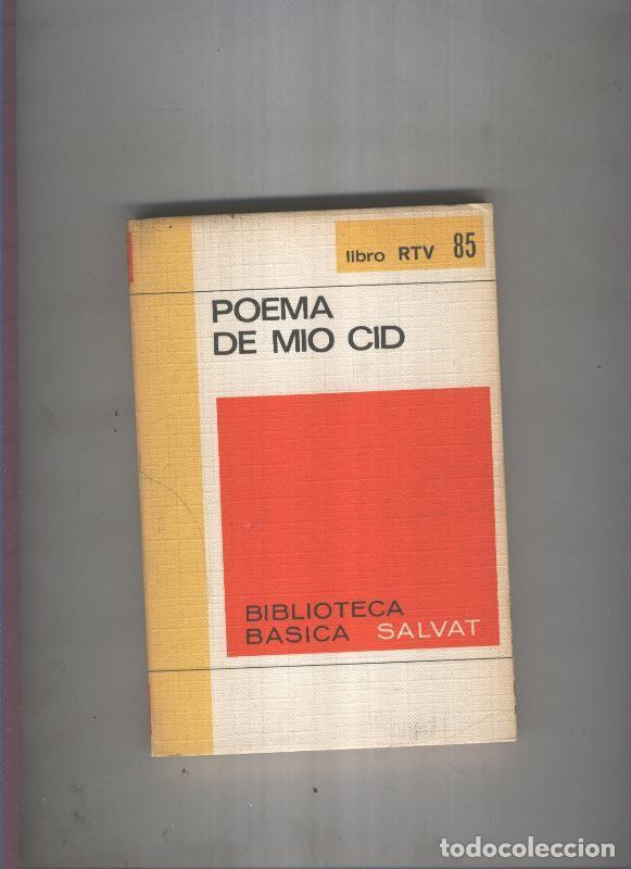 books: Biblioteca Basica Salvat libro RTV numero 085:Poema de mio Cid(numerado 3 en interior cubierta) - An