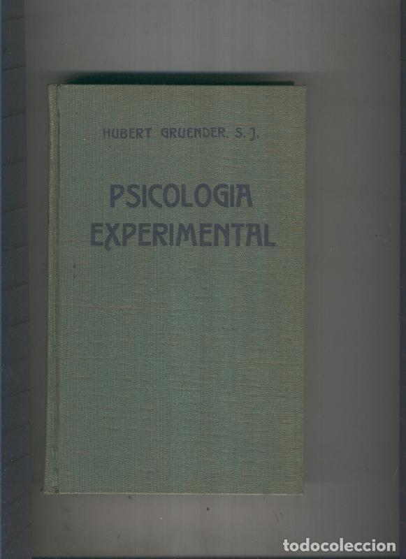 Livros em segunda m&atilde;o: Psicologia experimental - Hubert Gruender S.J.