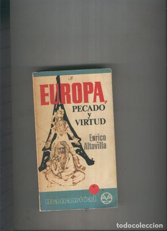 Libros: Europa, pecado y virtud - Enrico Altavilla