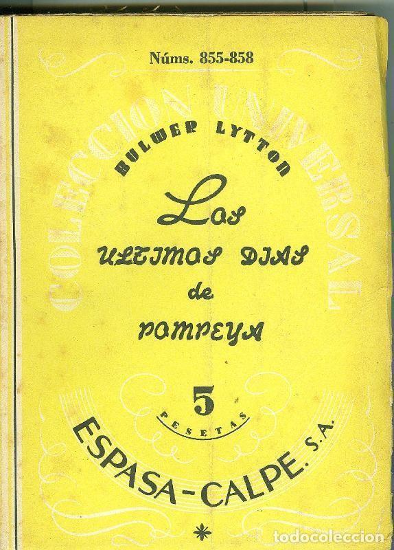 Libros: Los ultimos dias de Pompeya - Bulwer Lytton