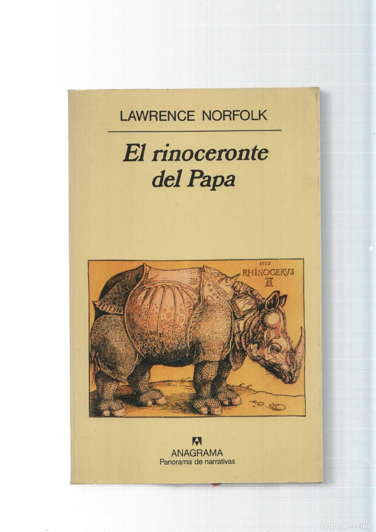 Libri di seconda mano: El rinoceronte del papa - Lawrence Norkolk