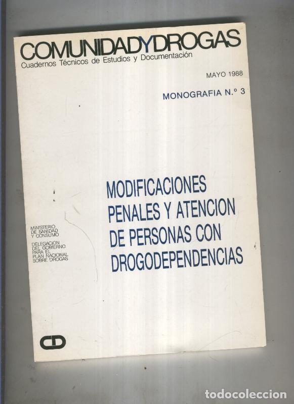 Libros: Monografia numero 03: Comunidad y drogas - varios - Foto 1