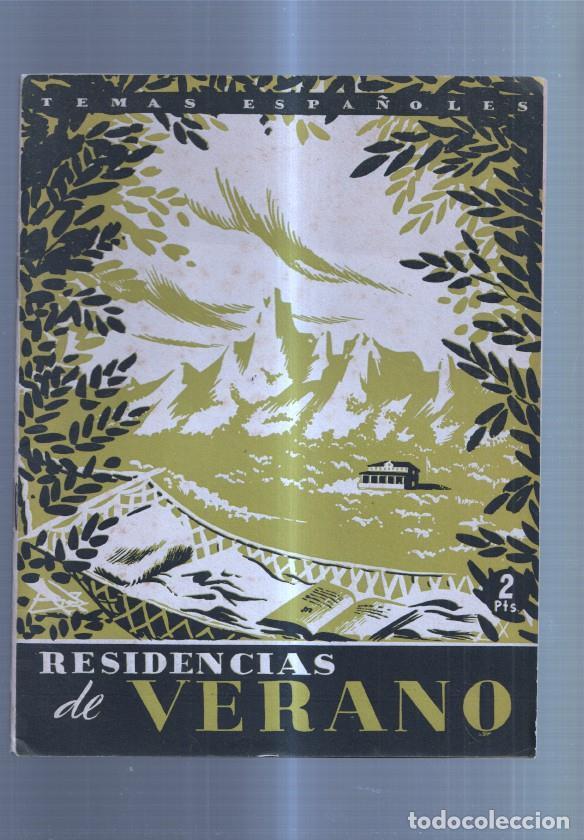 Libri di seconda mano: Temas Espa&ntilde;oles numero 013: Residencias de verano - Jose Eloy Cubero