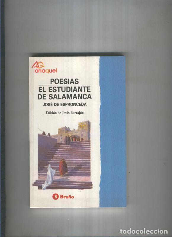 Libros: Poesias. El estudiante de Salamanca - Jose de Espronceda