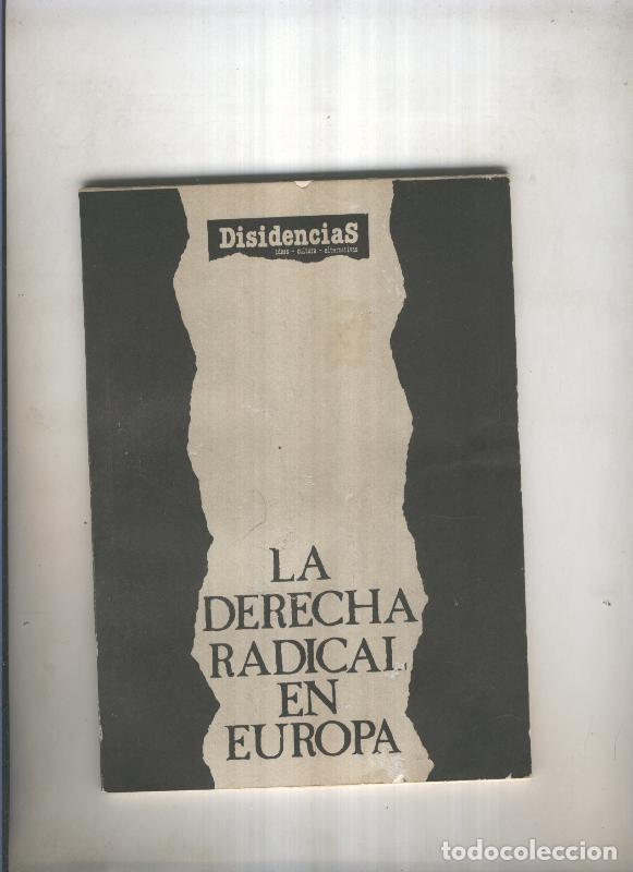 books: Revista desidencias:La derecha radical en Europa ( I ) - varios