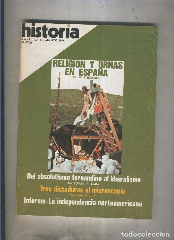 B&uuml;cher: Historia 16 numero 004: Religion y urnas en Espa&ntilde;a - Varios