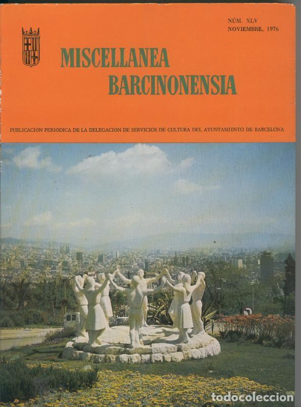 Libros: Miscellanea Barcinonensia numero 45 - Varios - Foto 1