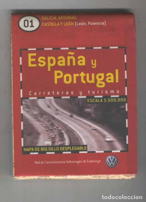 Libri di seconda mano: Mapa de bolsillo desplegable Espa&ntilde;a y Portugal numero 01 - Varios