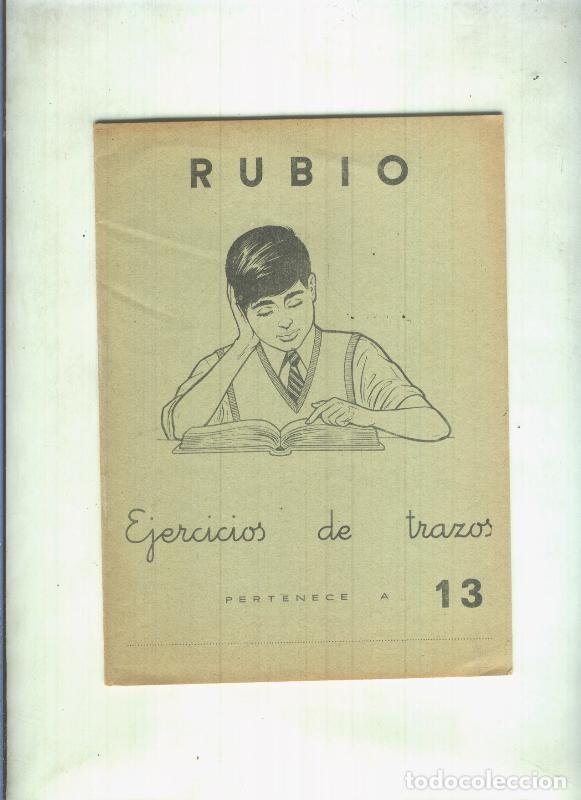 B&uuml;cher: Cuaderno de escritura numero 13: Ejercicios de trazos - Rubio